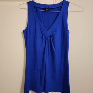 Express, size small, blue v neck tank top